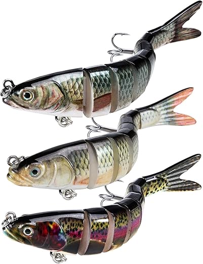 Rose Kuli Fishing Lures Bass Trout Swimbaits Kit