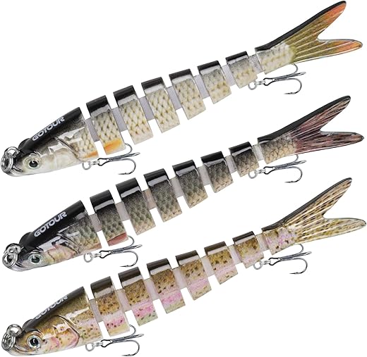 GOTOUR Fishing Lures: Easy Swimbait, Slow Sinking