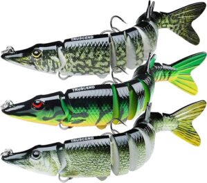 TRUSCEND Fishing Lures Lifelike Swimbait For Bass
