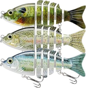 TRUSCEND Fishing Lures, Lifelike Swimbait For Bass