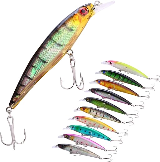 Sougayilang Fishing Minnow Crankbaits Set Swimbaits