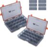 RUNCL Fishing Tackle Box With Adjustable Dividers