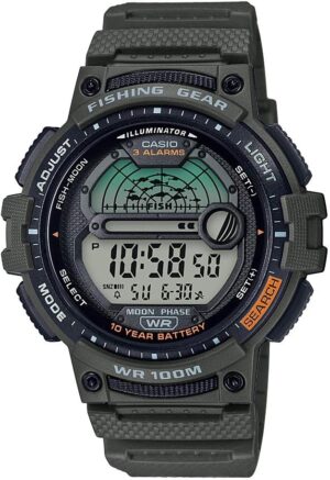 Casio Fishing Timer Quartz Watch, Green WS-1200H-3AVCF