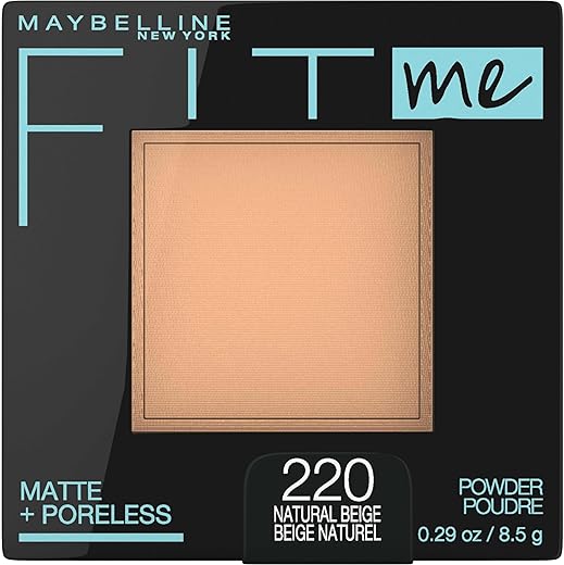 MAYBELLINE Fit Me Matte + Poreless Powder, Natural Beige