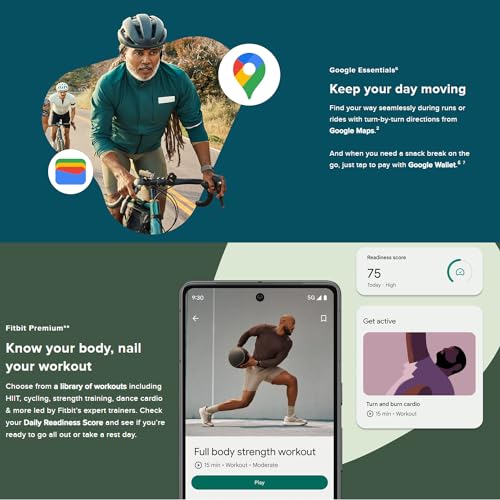 Fitbit Charge 6 Fitness Tracker Bundle - Image 5