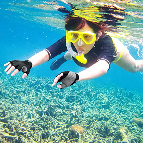 FitsT4 Sports Half Finger Padded Palm Gloves for Water Sports - Image 5