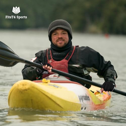 FitsT4 Sports Kayaking Gloves Padded Palm Fingerless - Image 5