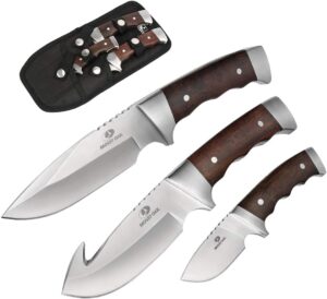 Mossy Oak Fixed Blade Hunting Knife Set, 3 Piece
