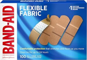 Band-Aid Flexible Fabric Adhesive Bandages, 100 Count