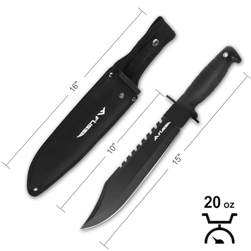 FLISSA Survival Hunting Knife With Sheath - Image 3