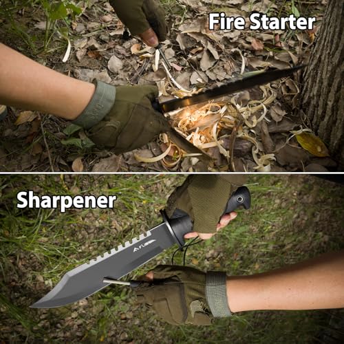 FLISSA Survival Hunting Knife With Sheath - Image 5