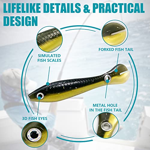Flying Banana Bionic Soft Plastic Fishing Lures - 10 PCS - Image 3