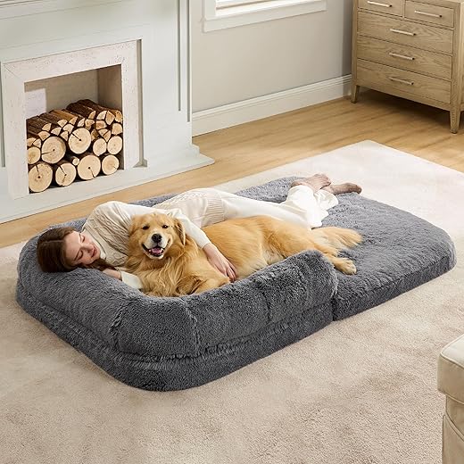 Bedsure Foldable Human Dog Bed For Adults
