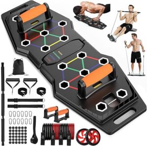 BAQICK Foldable Push Up Board, 25-In-1