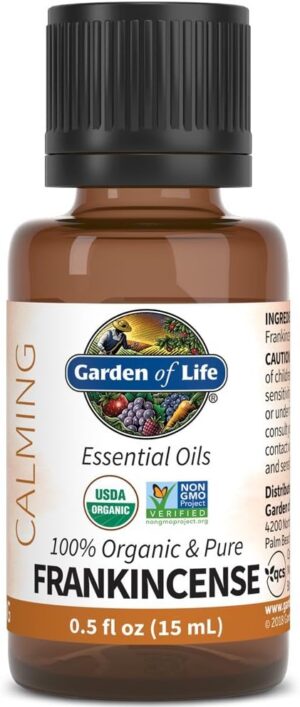 Garden of Life Frankincense Essential Oil, USDA Organic, 0.5 fl oz