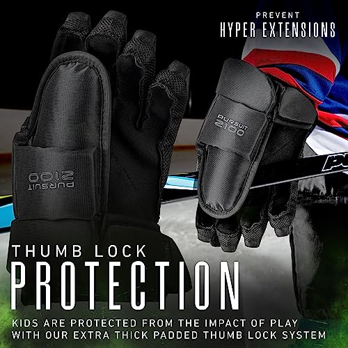 Franklin Sports Ice Hockey Gloves - Youth 10" - Thumb Lock - Image 3