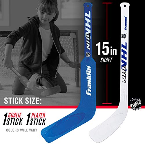 Franklin Sports Mini Hockey Goalie & Player Stick Set - Image 3