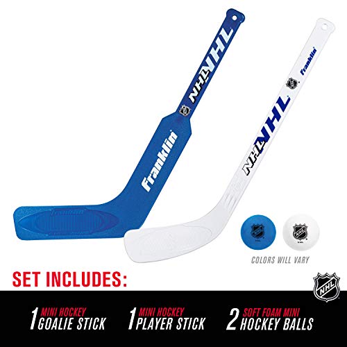 Franklin Sports Mini Hockey Goalie & Player Stick Set - Image 2