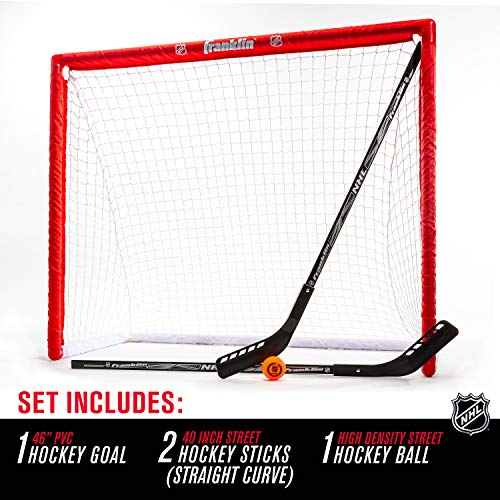 Franklin Sports Youth Street Hockey Set - Sticks, Goal + Ball - Image 3