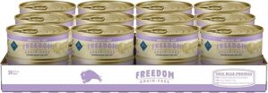 Blue Buffalo Freedom Grain-Free Chicken Wet Cat Food, 5.5-oz Cans (24 Count)