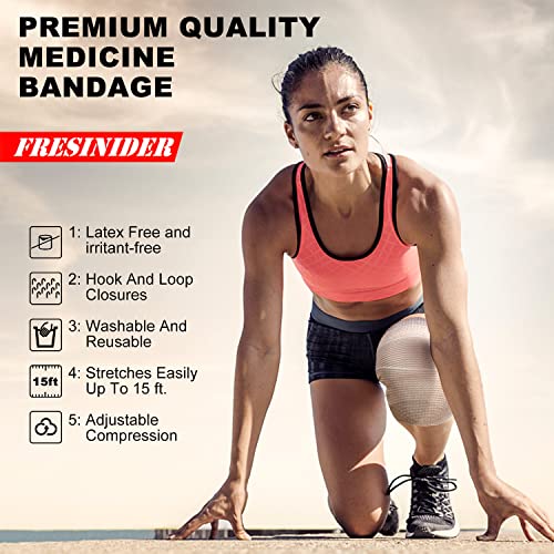 FRESINIDER Elastic Bandage Wrap, Latex Free, 6 Pack - Image 4