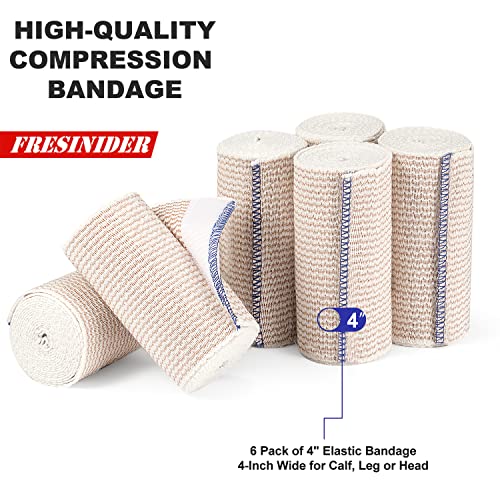 FRESINIDER Elastic Bandage Wrap, Latex Free, 6 Pack - Image 2