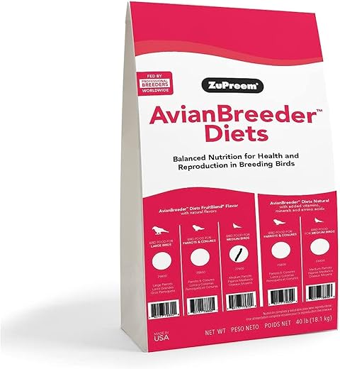 ZuPreem Fruit Blend Cockatiel Breeder Diet 40lb