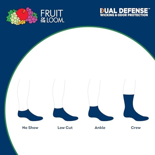 Fruit of the Loom Men's Dual Defense Crew Socks - Image 3