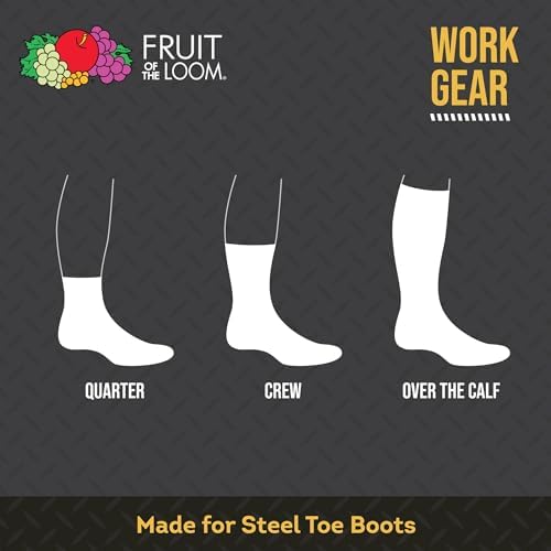 Fruit of the Loom Men's Durable Crew Socks With Arch - Image 3
