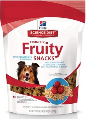 Hill’s Science Diet Fruity Crunchy Dog Treats, Cranberries & Oatmeal