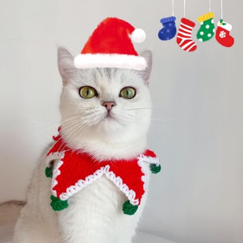 FukAto Handmade Knitted Pet Scarf Collar Accessories - Image 5