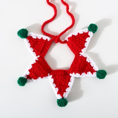 FukAto Handmade Knitted Pet Scarf Collar Accessories - Image 2