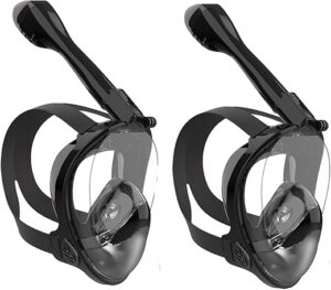 Jwintee Full Face Snorkel Mask, 180° Panoramic View