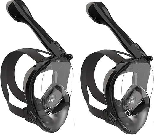 Jwintee Full Face Snorkel Mask, 180° Panoramic View
