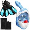 Moukeren Full Face Snorkel Mask Kids Set