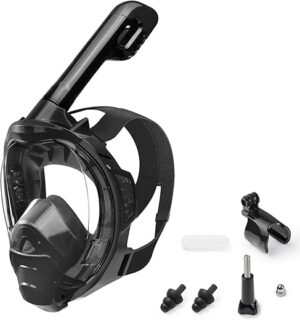 Jwintee Full Face Snorkel Mask With Camera Mount