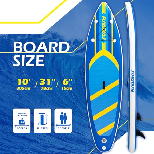 FunWater Ultra-Light Inflatable Stand Up Paddle Board - Image 2