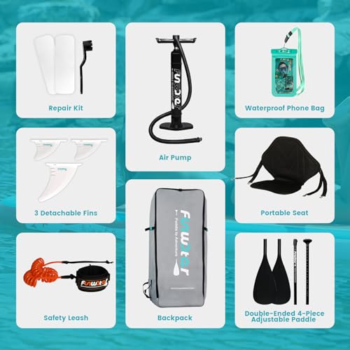 FunWater Ultra-Light Inflatable Stand Up Paddleboard With Accessories - Image 5