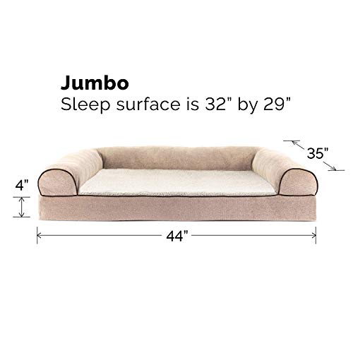 Furhaven Cooling Gel Dog Bed, Removable Bolsters - Image 5