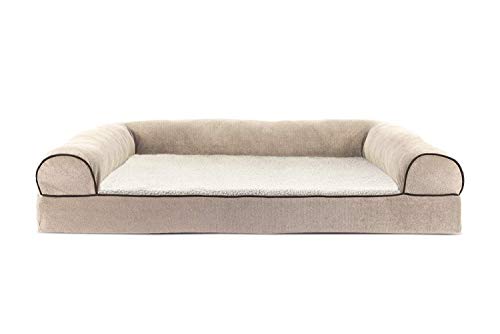 Furhaven Cooling Gel Dog Bed, Removable Bolsters - Image 2