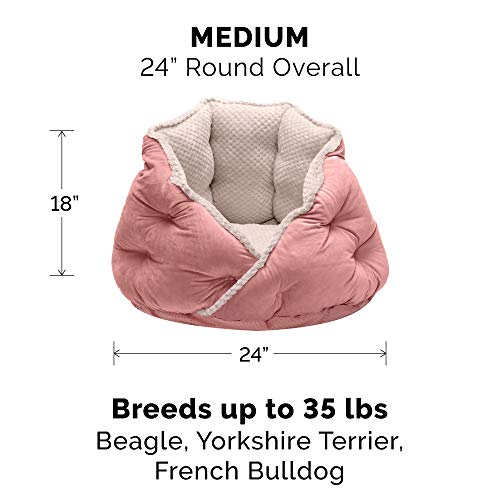 Furhaven Round Pet Bed For Cats & Dogs - Image 2