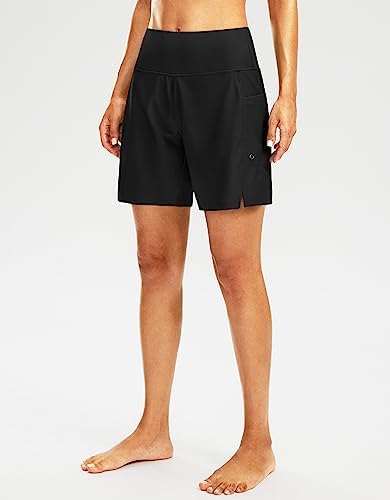 G Gradual Women's High Waisted Swim Shorts With Liner - Image 2