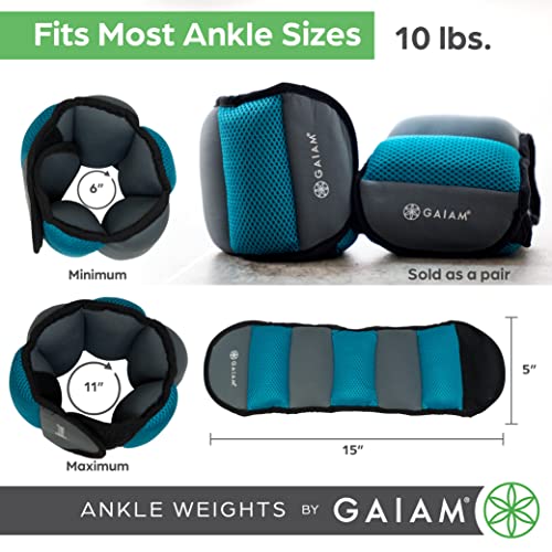 Gaiam Ankle Weights With Adjustable Straps - Image 2