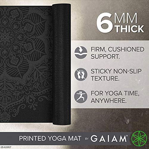 Gaiam Premium 6mm Non Slip Yoga Mat - Image 3