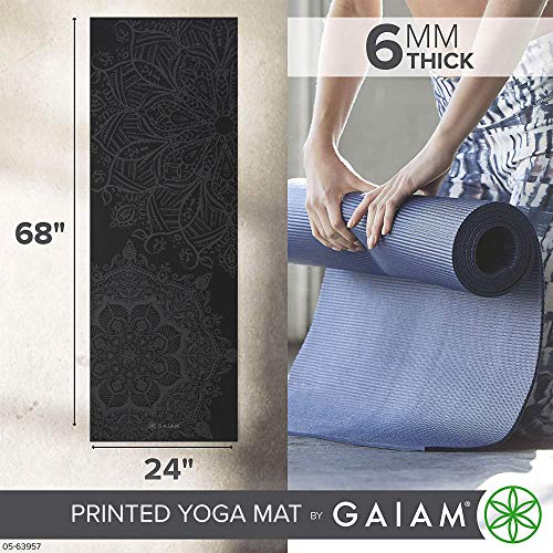 Gaiam Premium 6mm Non Slip Yoga Mat - Image 2