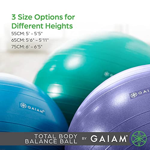 Gaiam Total Body Stability Yoga Ball, Anti-Burst - Image 2