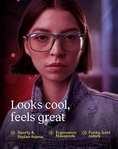 Gander Blue Light Blocking Gaming Glasses, Sporty Style - Image 4