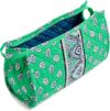 Vera Bradley Garden Green Leaf Makeup Organizer Bag