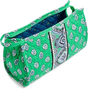 Vera Bradley Garden Green Leaf Makeup Organizer Bag