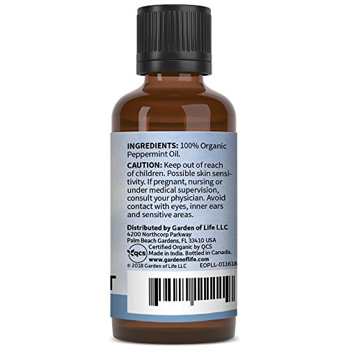 Garden of Life Peppermint Essential Oil, USDA Organic, 1 fl oz - Image 5